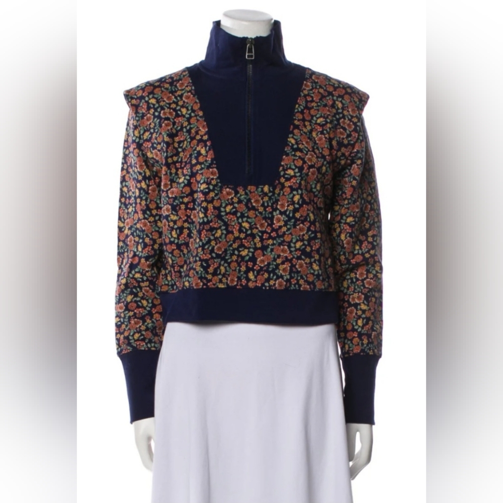Floral Patterned Long Sleeve Top